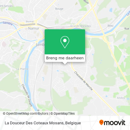 La Douceur Des Coteaux Mosans kaart