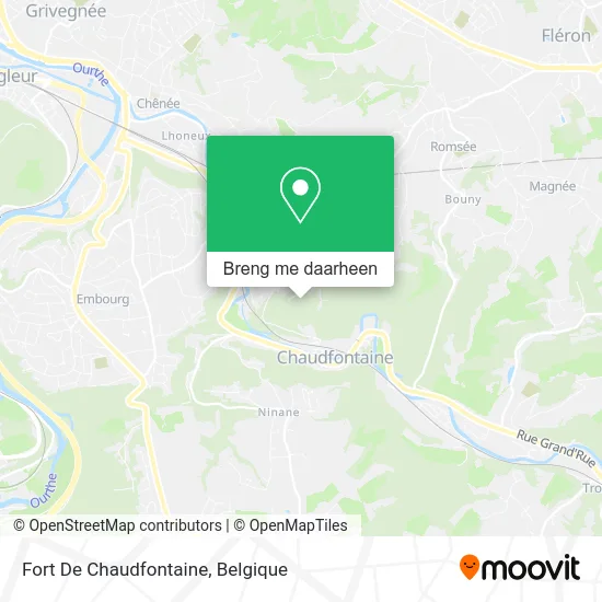 Fort De Chaudfontaine kaart