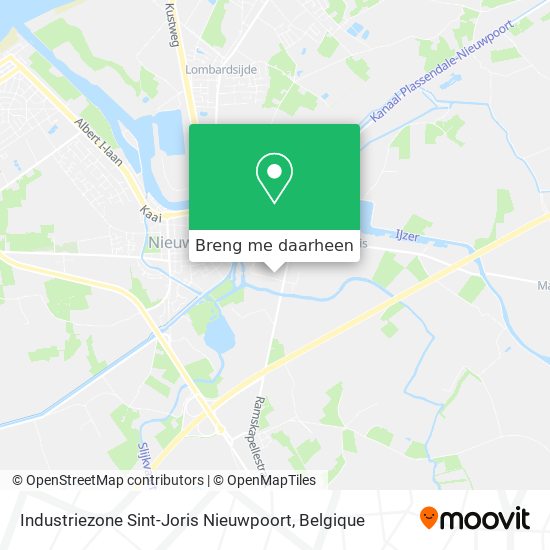 Industriezone Sint-Joris Nieuwpoort kaart