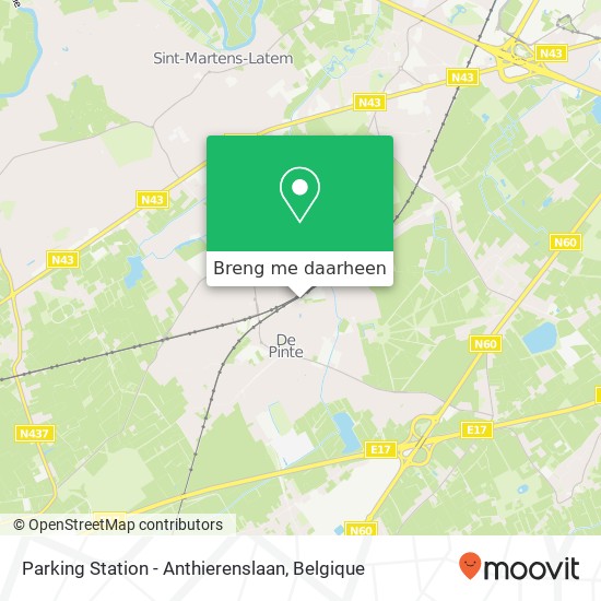 Parking Station - Anthierenslaan kaart