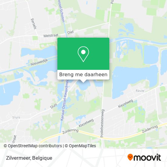 Zilvermeer kaart