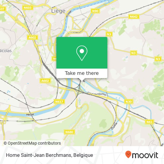 Home Saint-Jean Berchmans kaart
