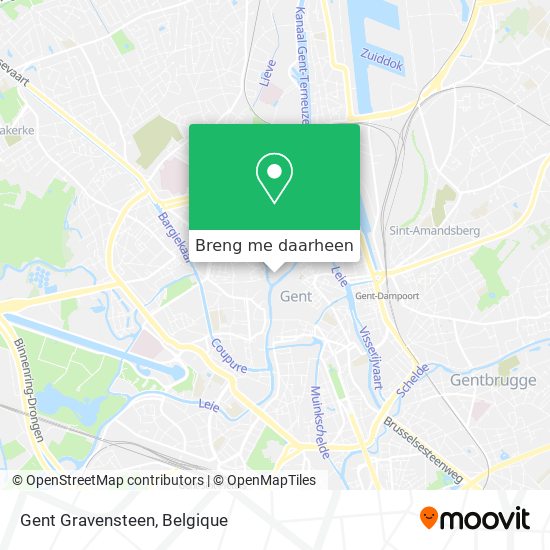 Gent Gravensteen kaart