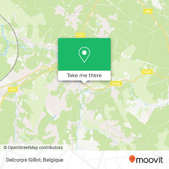 Delcorps-Gillot kaart