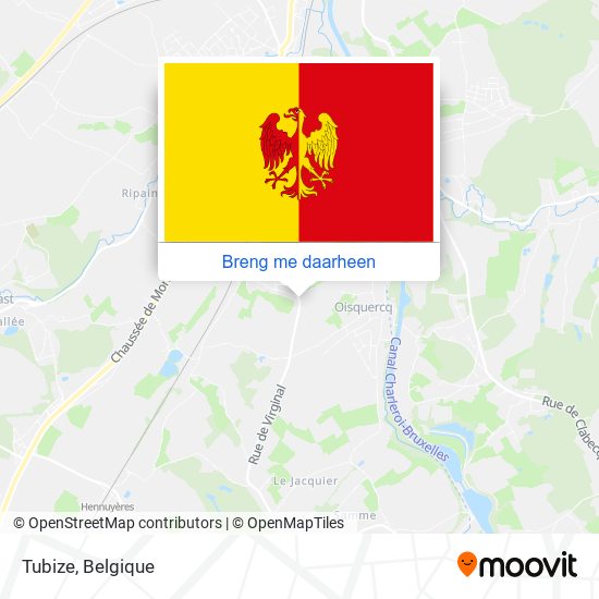 Tubize kaart