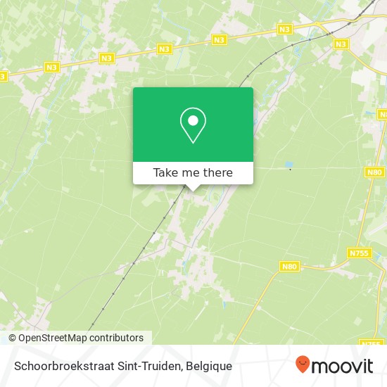 Schoorbroekstraat Sint-Truiden kaart