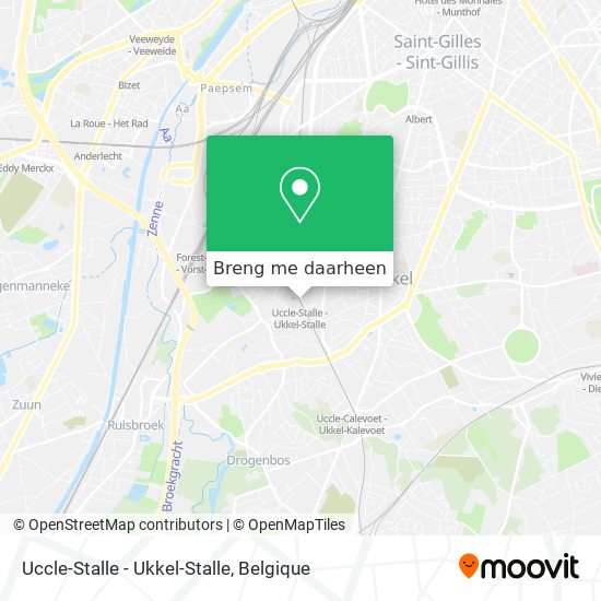 Uccle-Stalle - Ukkel-Stalle kaart