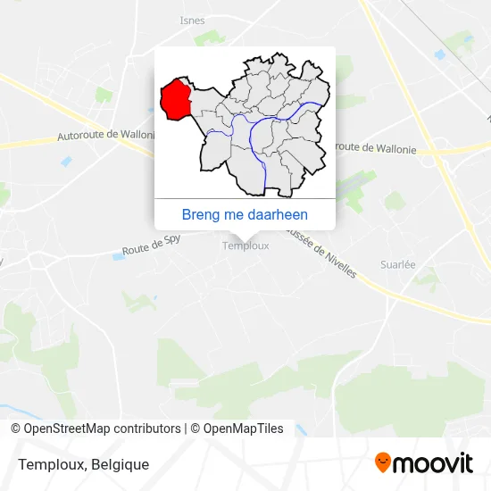 Temploux kaart