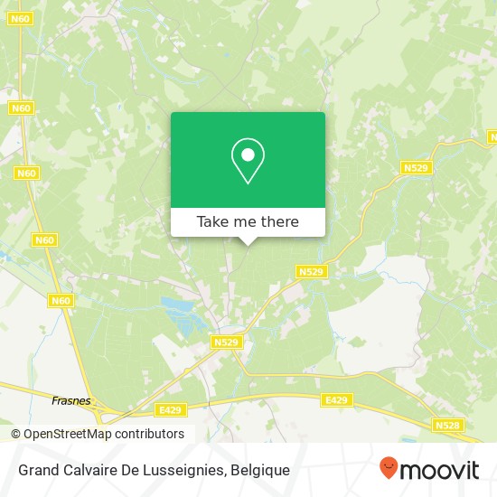 Grand Calvaire De Lusseignies kaart