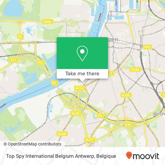 Top Spy International Belgium Antwerp kaart