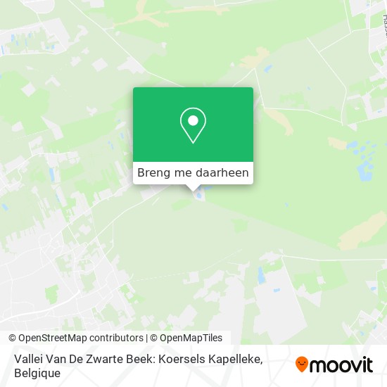 Vallei Van De Zwarte Beek: Koersels Kapelleke kaart