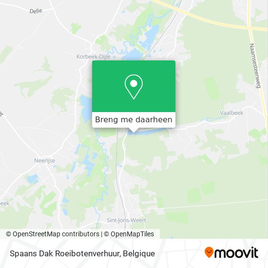 Spaans Dak Roeibotenverhuur kaart