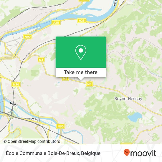 École Communale Bois-De-Breux kaart