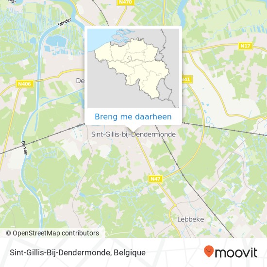 Sint-Gillis-Bij-Dendermonde kaart