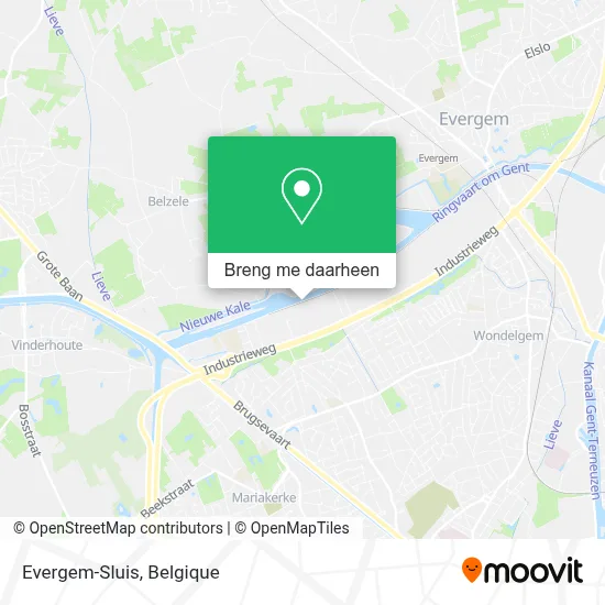 Evergem-Sluis kaart