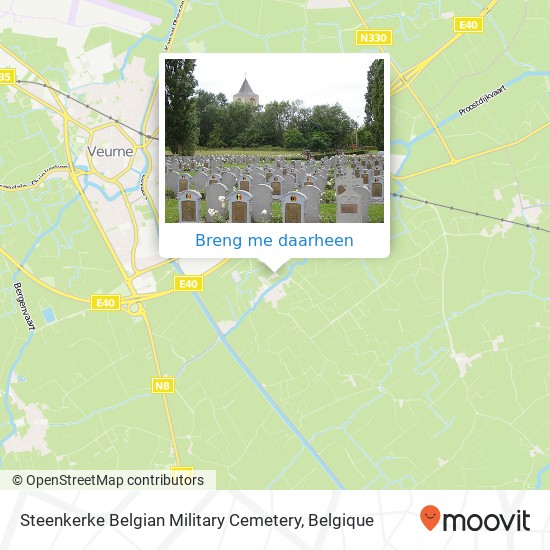 Steenkerke Belgian Military Cemetery kaart