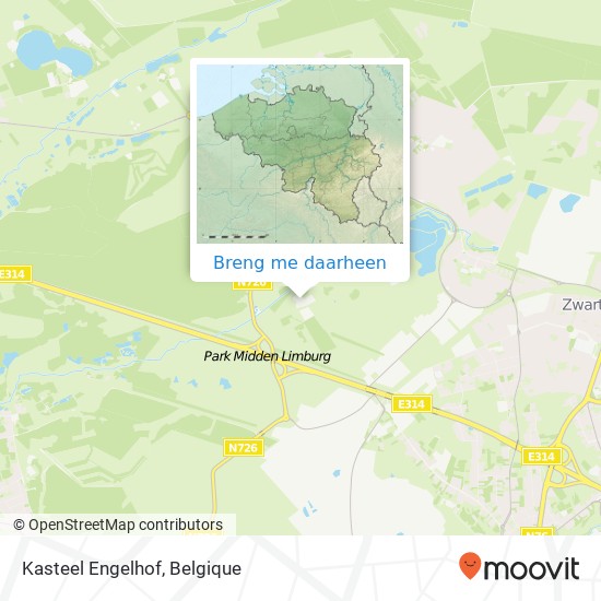 Kasteel Engelhof kaart