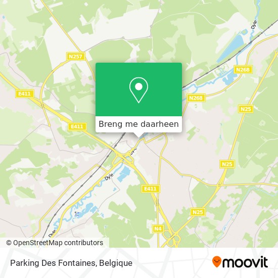 Parking Des Fontaines kaart