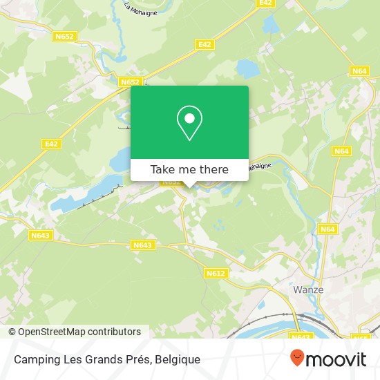 Camping Les Grands Prés kaart