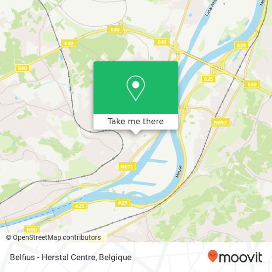 Belfius - Herstal Centre kaart