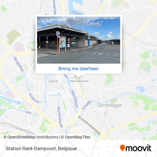 Station Gent-Dampoort kaart