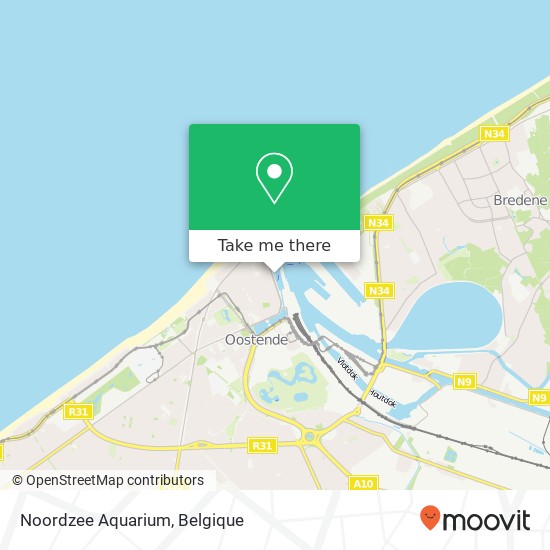 Noordzee Aquarium kaart