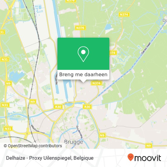 Delhaize - Proxy Uilenspiegel kaart
