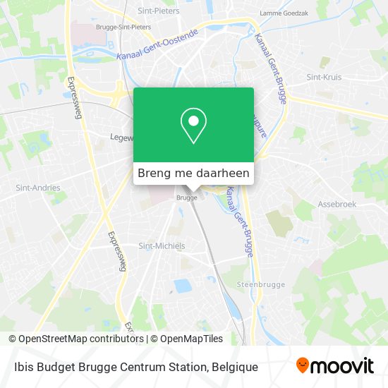 Ibis Budget Brugge Centrum Station kaart