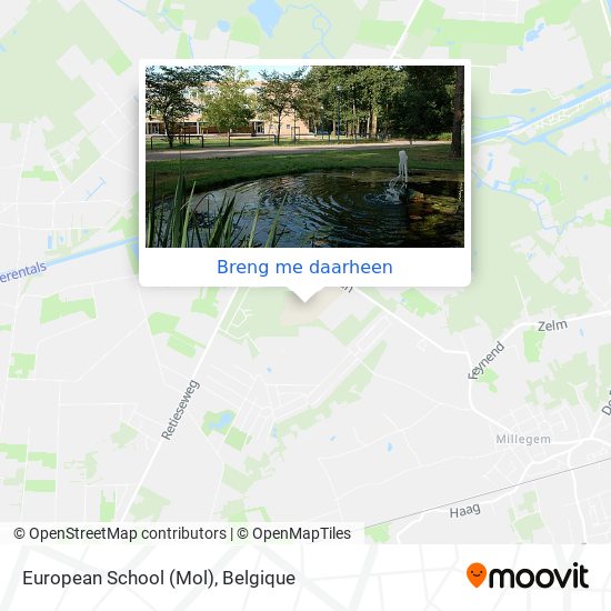 European School (Mol) kaart