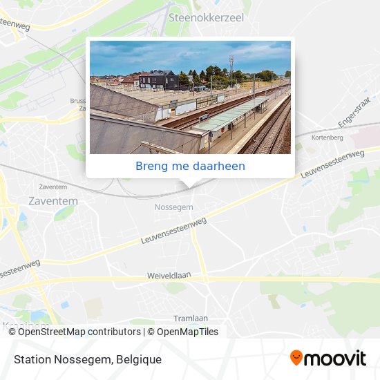 Station Nossegem kaart