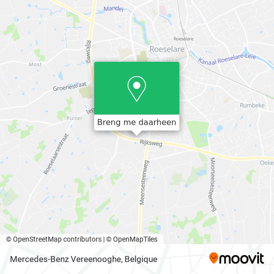 Mercedes-Benz Vereenooghe kaart