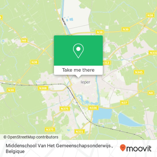 Middenschool Van Het Gemeenschapsonderwijs. kaart