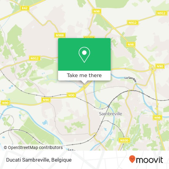 Ducati Sambreville kaart