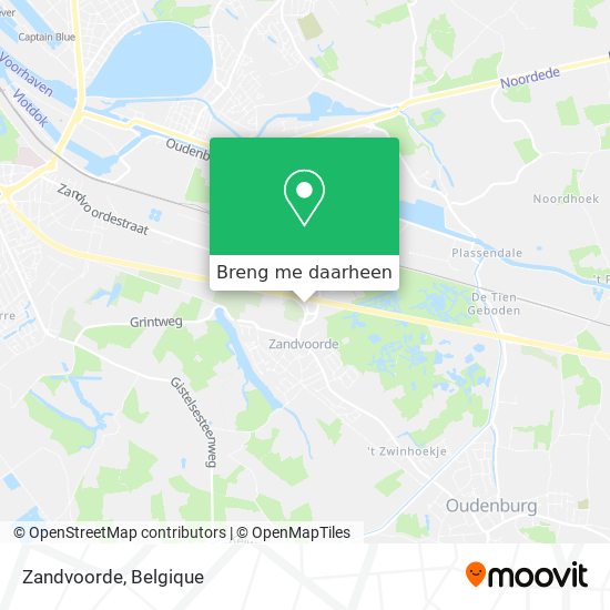 Zandvoorde kaart