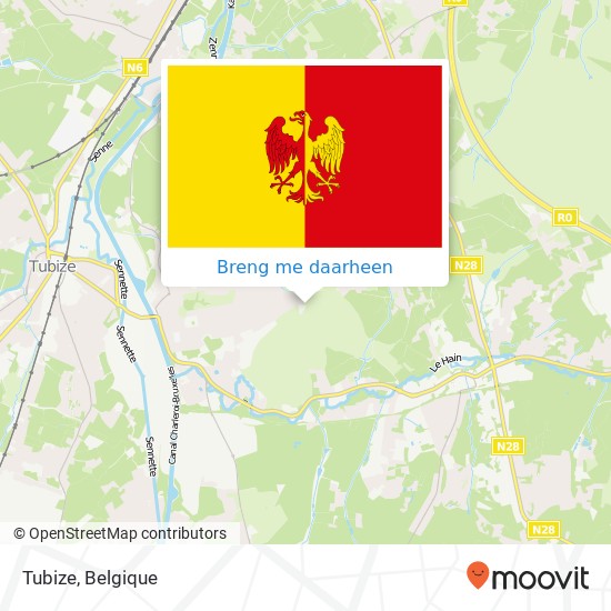 Tubize kaart