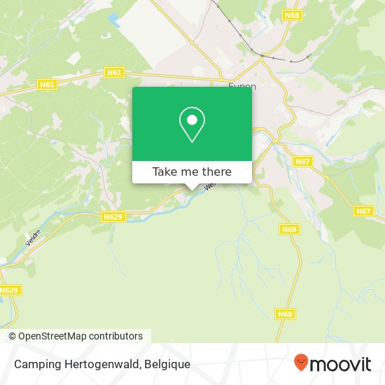 Camping Hertogenwald kaart