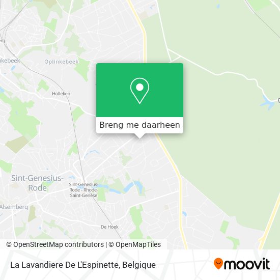 La Lavandiere De L'Espinette kaart