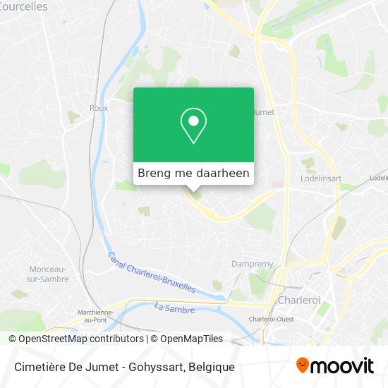 Cimetière De Jumet - Gohyssart kaart