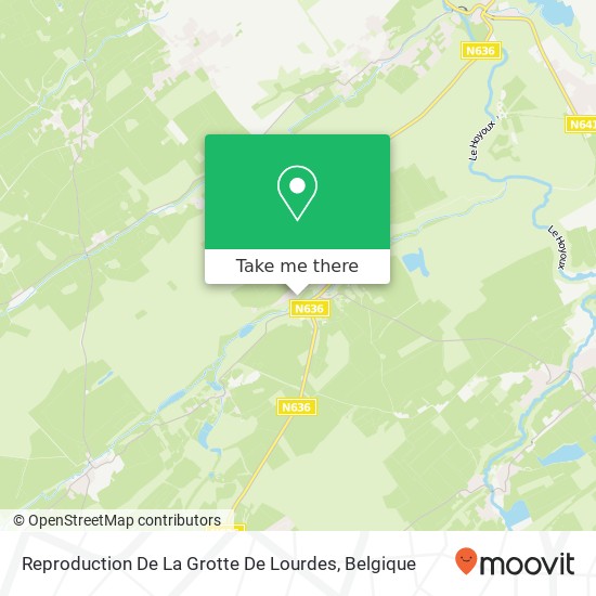 Reproduction De La Grotte De Lourdes kaart