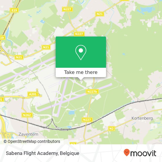 Sabena Flight Academy kaart