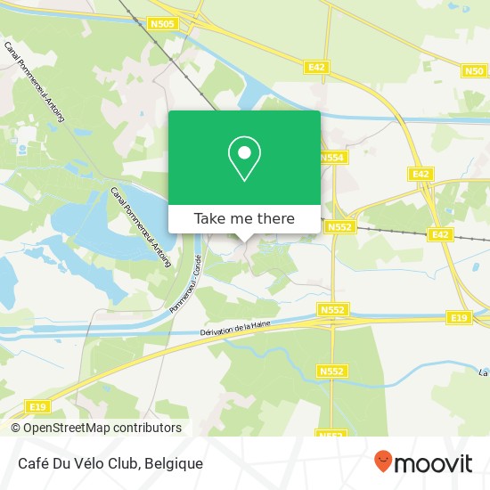 Café Du Vélo Club kaart