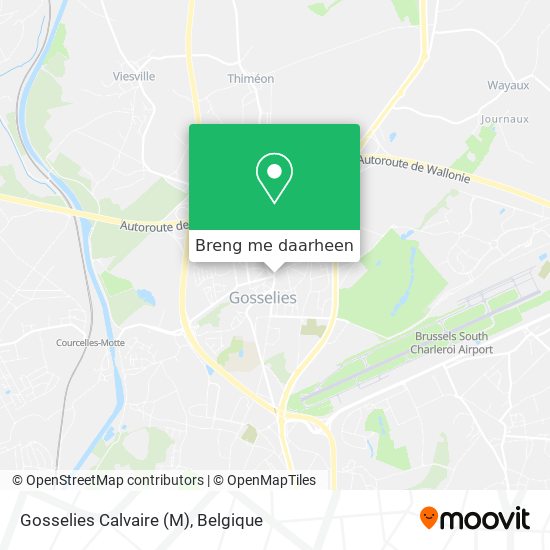 Gosselies Calvaire (M) kaart