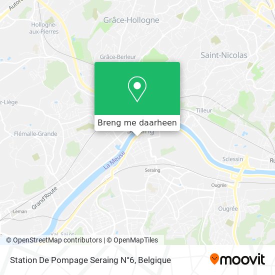 Station De Pompage Seraing N°6 kaart