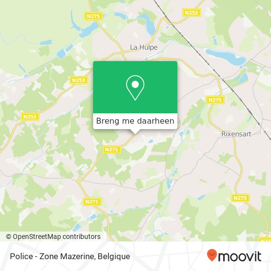 Police - Zone Mazerine kaart
