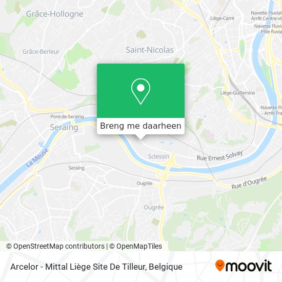 Arcelor - Mittal Liège Site De Tilleur kaart