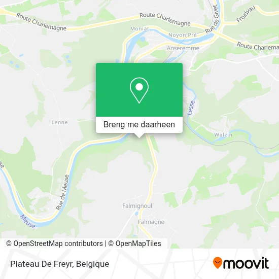 Plateau De Freyr kaart