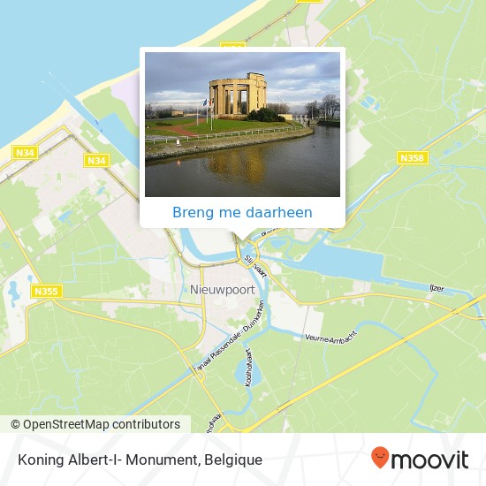 Koning Albert-I- Monument kaart