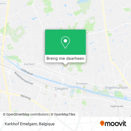 Kerkhof Emelgem kaart