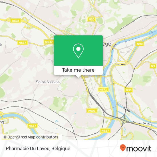 Pharmacie Du Laveu kaart