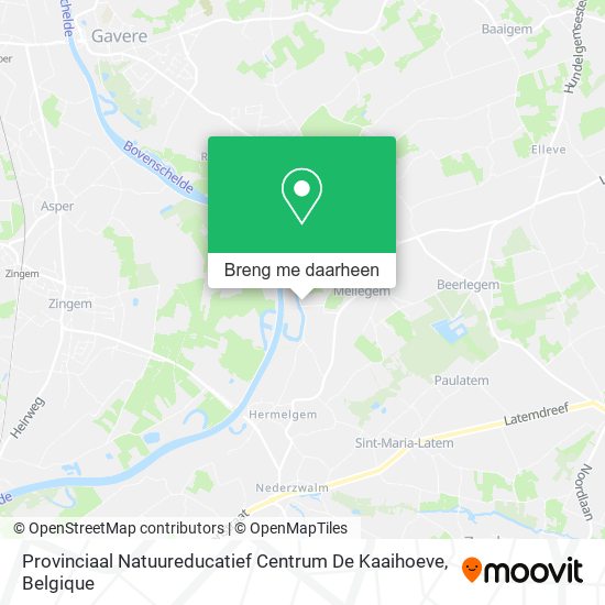 Provinciaal Natuureducatief Centrum De Kaaihoeve kaart